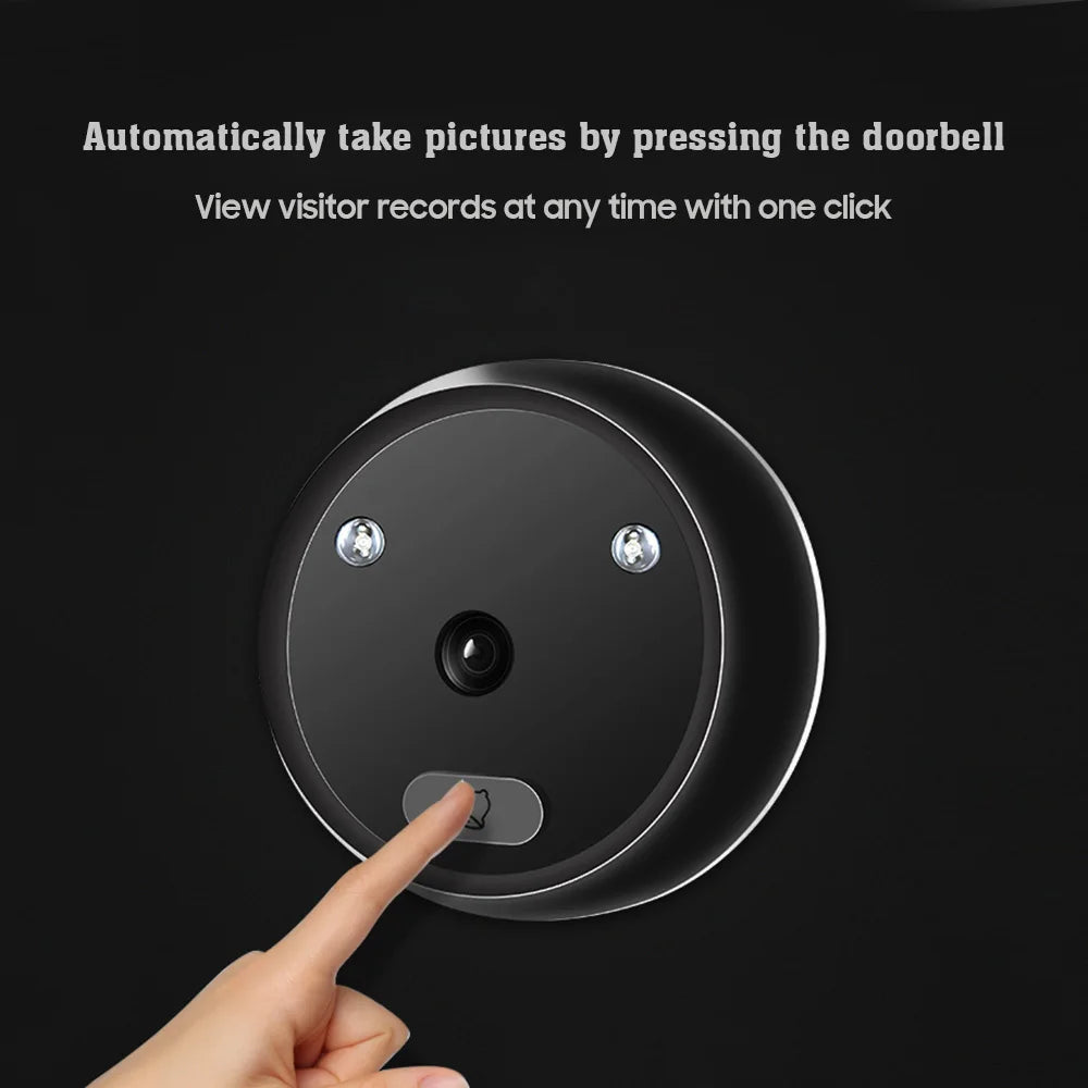 Doorbell Door Viewer Camera Door Peephole Door Camera Doorbell Wireless Monitor Live View Digital Night Vision Photo Shooting