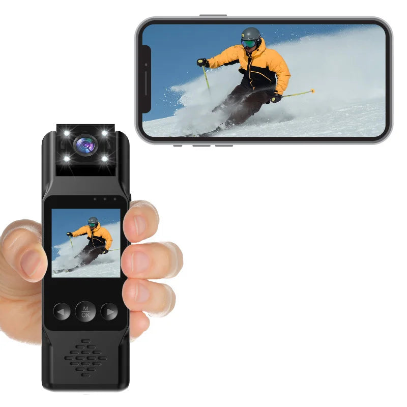 Xiaomi Sports Camera Portable Mini Camera 4K HD Wifi Magnetic Back Clip Digital Video Recorder Worn Body Cam Night Vision DVR