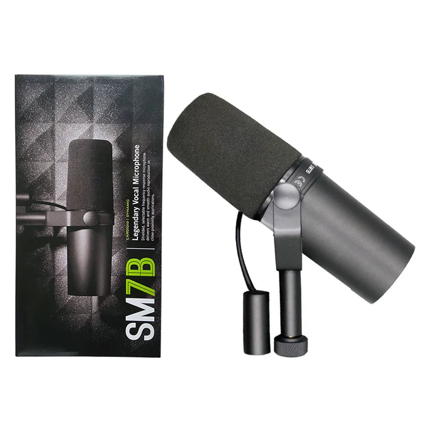 New SM7B Professional Dynamic Cardioid Microphone For Live Vocals Recording Performance Studio Selectable Frequency Response Mic
