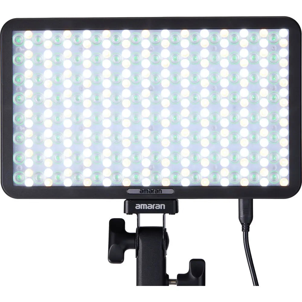 amaran Pano 60c 2-Light Kit Panel Lights 60W RGBWW LED Video Studio Light w/Light Stand for Video Recording Game Streaming