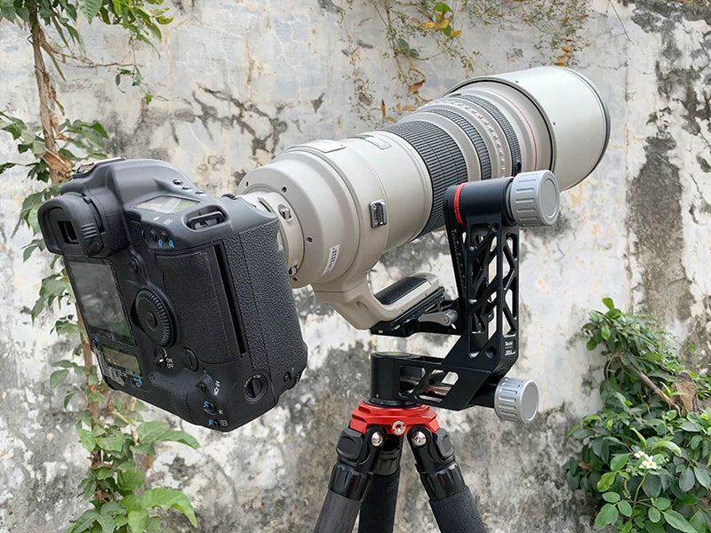 Professional Heavy Duty Gimbal Head 360 Degree Panoramic Gimbal Head Mount for Tripod DSLR Camera Telephoto Lens Tripod Head