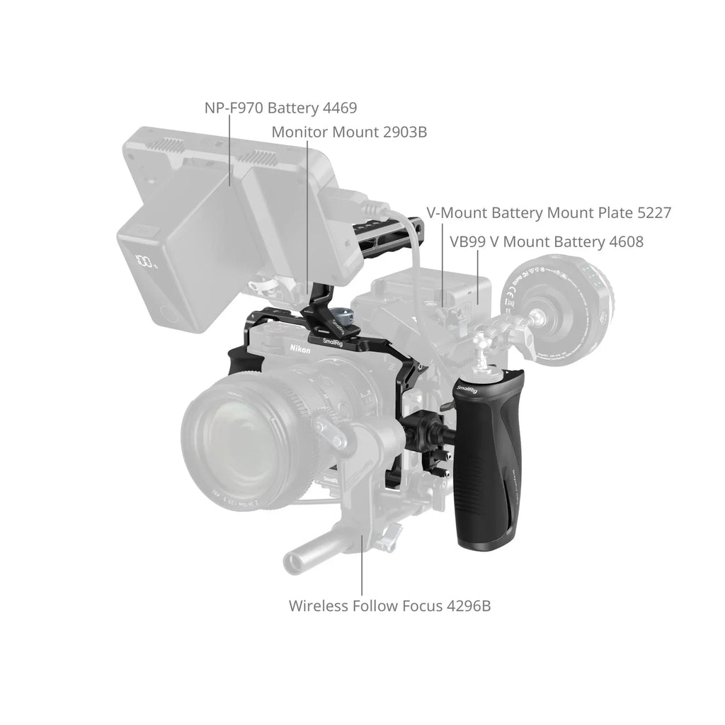 SmallRig Full Camera Cage Kit for Nikon ZR with Top and Side Handle Camera Extended Protection Cage Photography Accessory