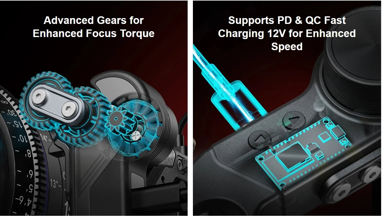 SmallRig 4295 Wireless Handwheel Controller (Lite) 4296 Wireless Follow Focus Kit (Lite) 4297 Wireless Receiver Motor (Lite)