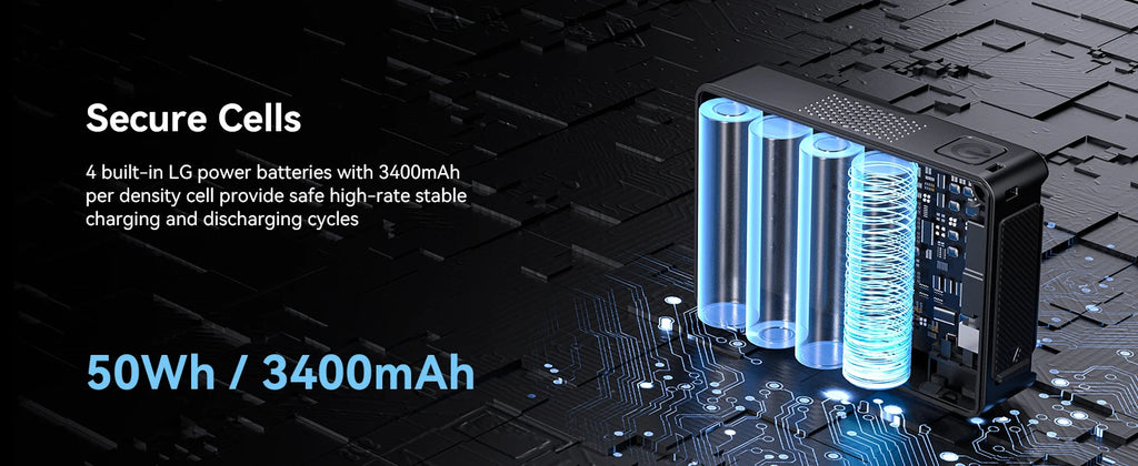 SMALLRIG V Mount Battery VB50 50Wh 3400mAh V Lock Battery with 45W Output USB-C D-TAP USB-A Dual DC Ports for Camera Camcorder