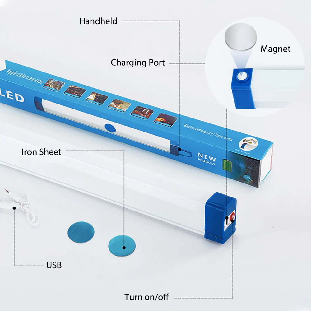 LED Video Light Wand Handheld Hanging Fill Light Photography Lamp Rechargeable Bedside Lamp Light Stick for Vlog Live Streaming