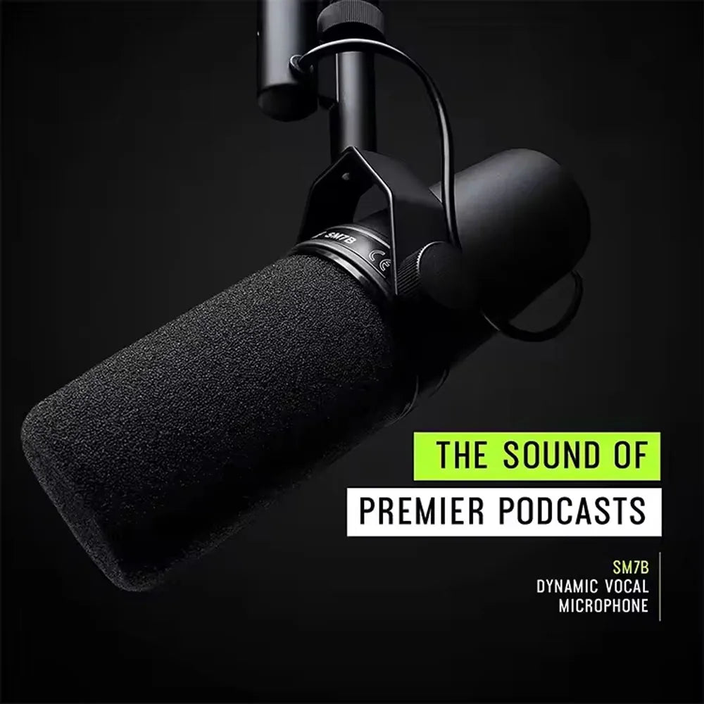 New SM7B Professional Dynamic Cardioid Microphone For Live Vocals Recording Performance Studio Selectable Frequency Response Mic