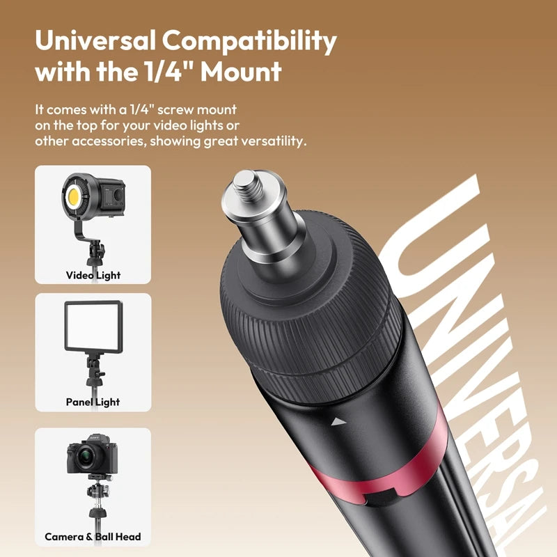 Ulanzi AT-05 2M Heavy Duty Foldable Tripod Light Stand for DSLR Camera Video Light Photography Studio Livestreaming Max Load 5KG