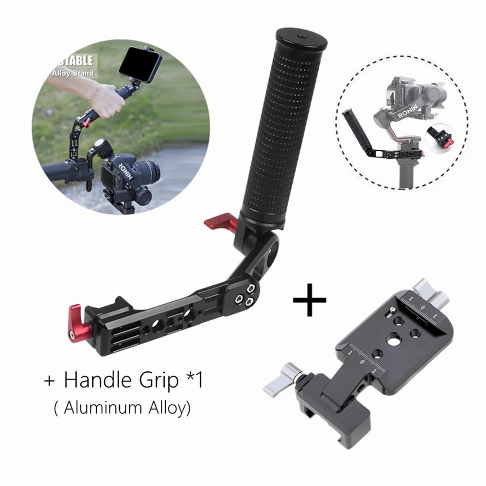 Gimbals Stabilizer Vertical Photography Plate, Camera Vertical Mount Adapter for DJI Ronin RS 2 RS 3 RS 3 Mini RS 3 Pro Gimbas