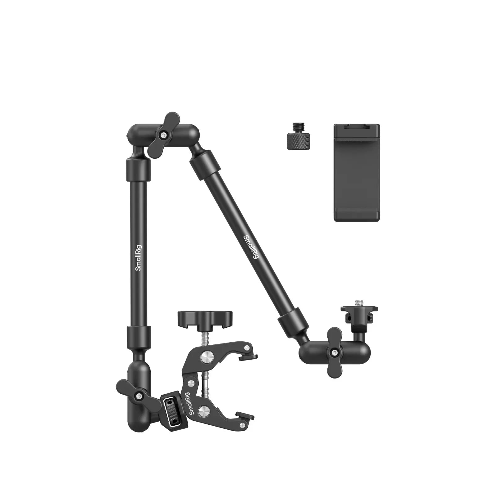 SmallRig Adjustable Desktop Shooting Magic Arm with Crab Clamp Kit Desktop Tripod for Smartphones Webcams Action Cameras 4766