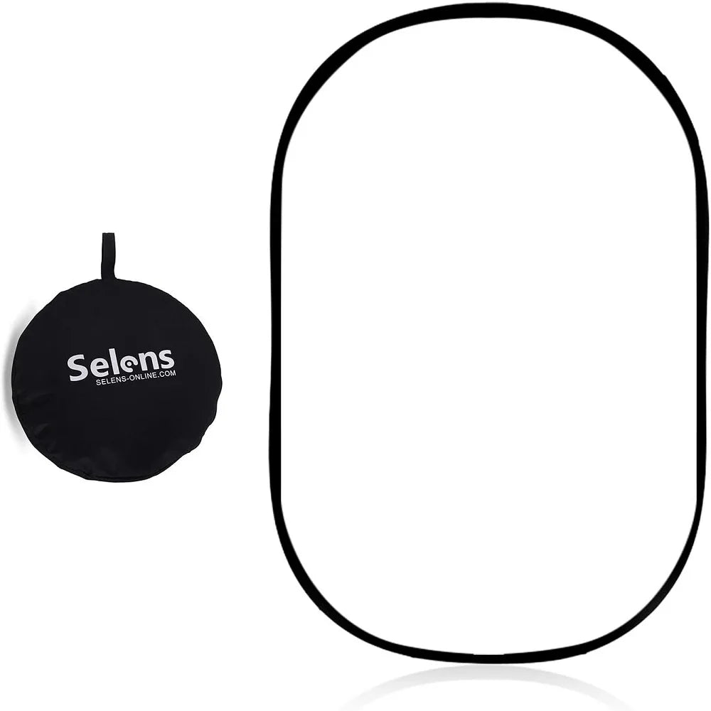 Selens portrait Reflector Diffuser 60x90cm Collapsible Soft Light Diffusion Handle Photo Studio kits Photography Accessories 반사판