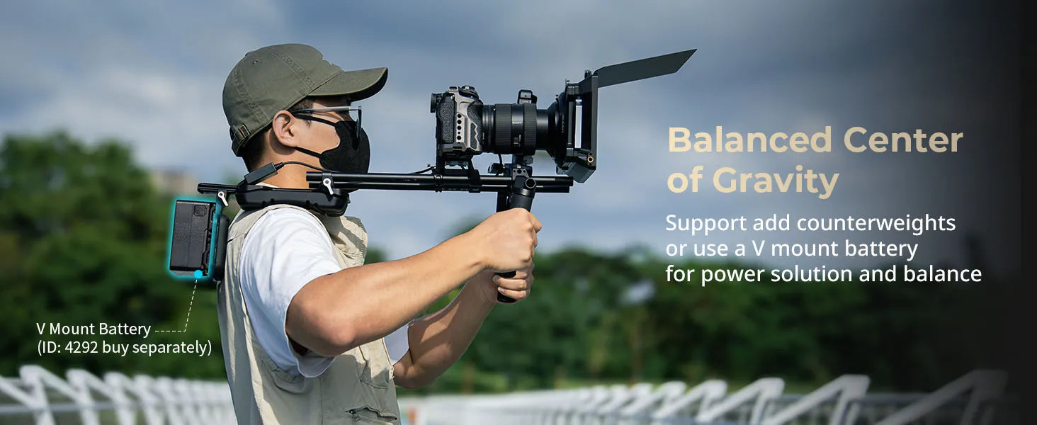 SmallRig Shoulder Rig Kit Classic Version Universal Comfortable Solution for Shoulder Shooting One Knob Lockable 4480