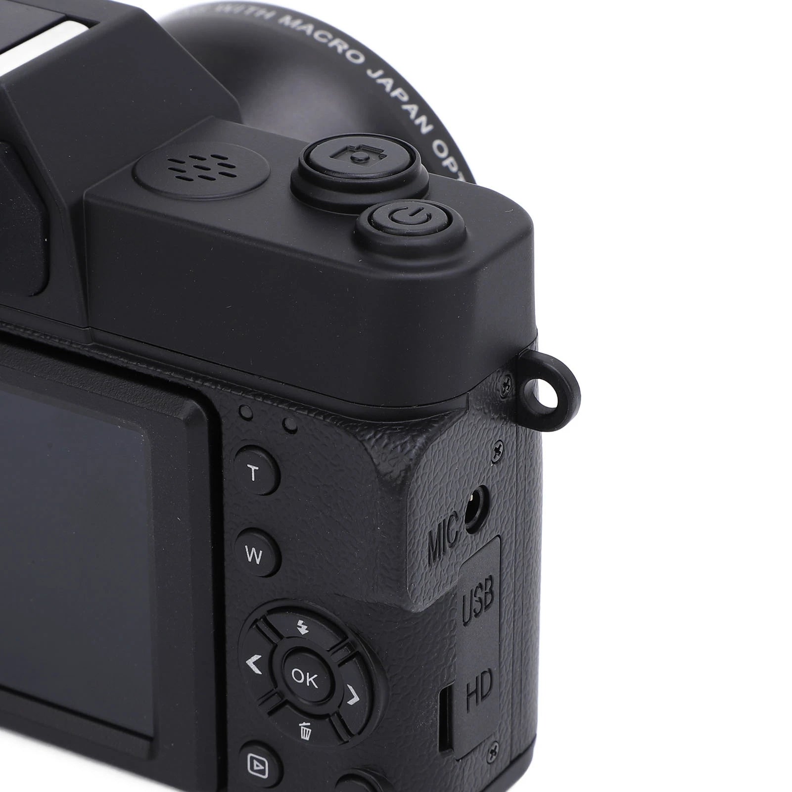 4K Digital Camera 4K Digital Camera 60FPS 75MP 3in  16X Zoom 270 Deg Rotation for Travel Camping 75MP Digital Camera