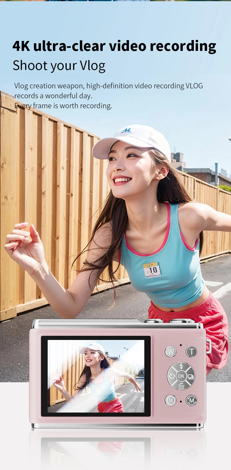 HD 1080P 2.8inch digital Camera Rechargeable Cameras with 16x Zoom Compact Camera 50 Megapixels Cameras for kids Beginner Camera