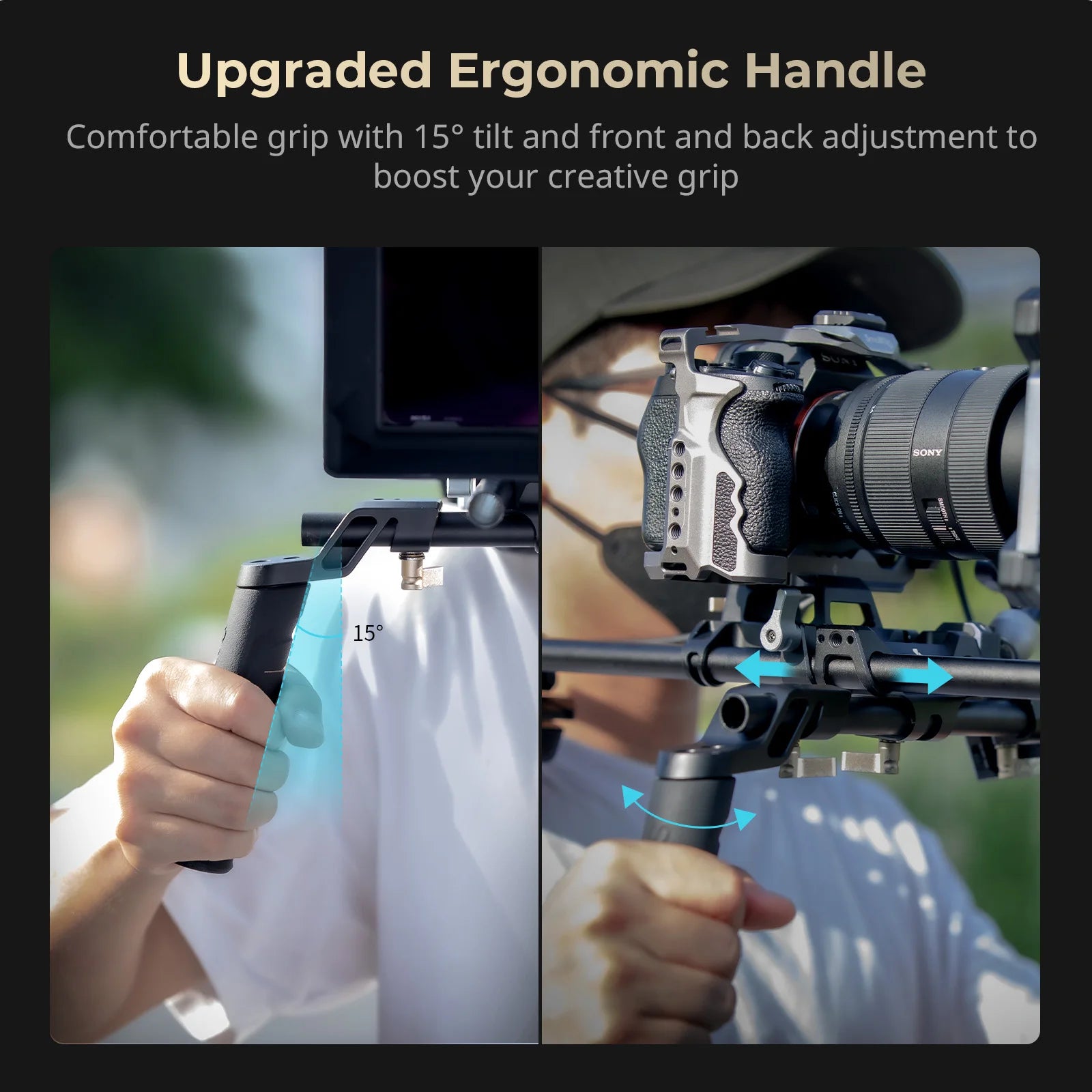 SmallRig Shoulder Rig Kit Classic Version Universal Comfortable Solution for Shoulder Shooting One Knob Lockable 4480