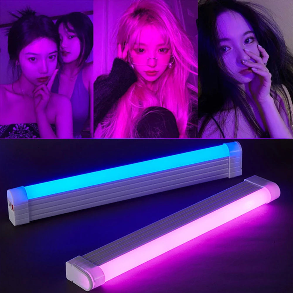 RGB LED Video Light Rechargeable Photography Studio Lamp Magnetic Fill Light Dimmable Phone Selfie Lamp Handheld LED Light Wand