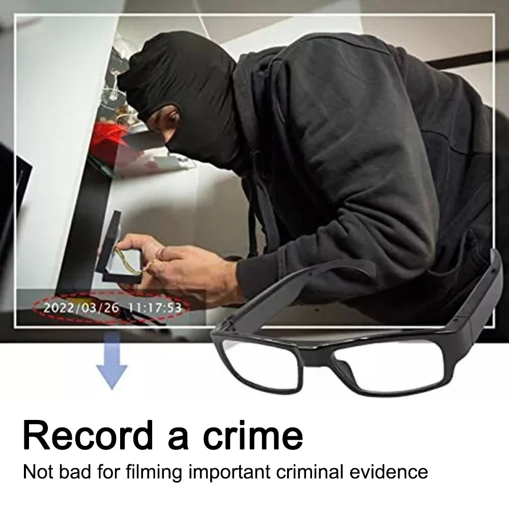 New Intelligent Video Glasses, Equipped With Ultra-high Definition 4k Mini Camera, Capable Of Recording Videos And Playing Music