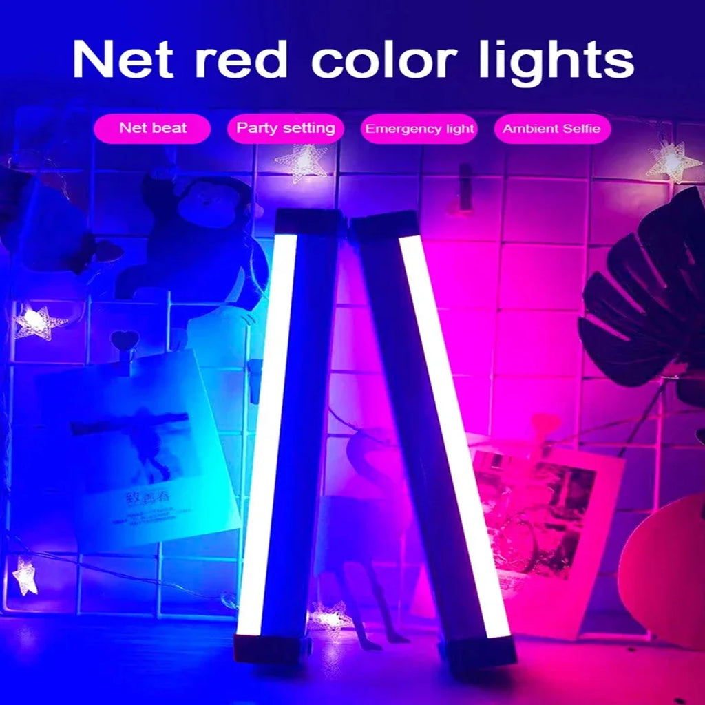 LED Fill Light Recharge Lamp Blue Green Lamp Daily Portable Decor Atmosphere Lighting