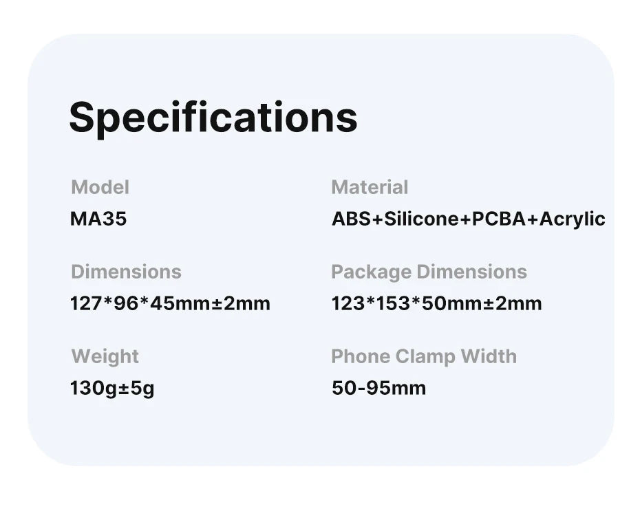 Ulanzi MA35 Phone Camera Grip Handle MagSafe Bluetooth Shutter Smartphone Selfie Stablizer Vertical Horizontal Shooting