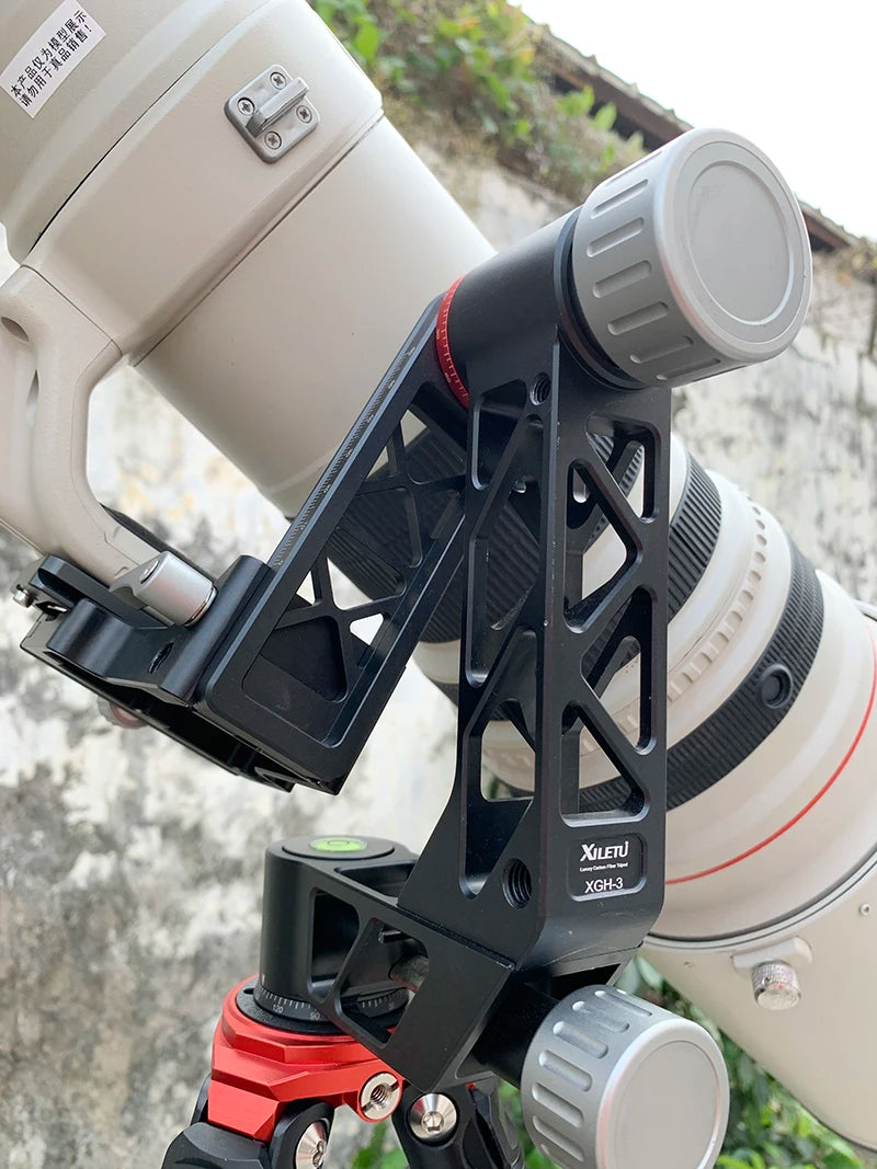 Professional Heavy Duty Gimbal Head 360 Degree Panoramic Gimbal Head Mount for Tripod DSLR Camera Telephoto Lens Tripod Head