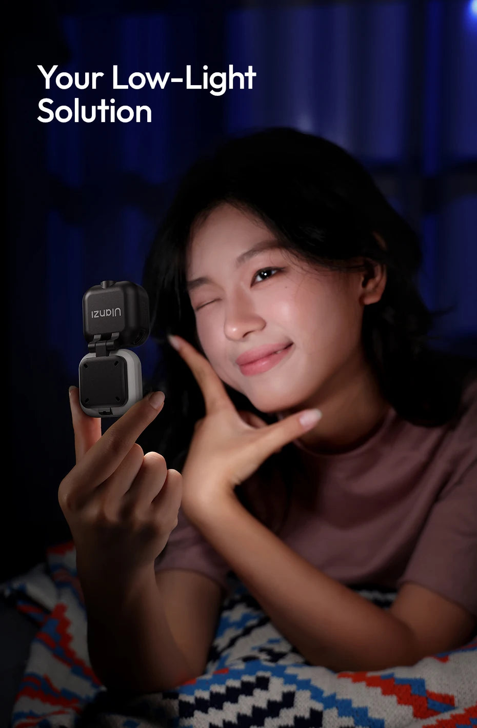 Ulanzi IN07 Mini Magnetic Fill Light for Insta360 Go Ultra Compatible with Go Ultra magnetic base for Vlog Street Photography