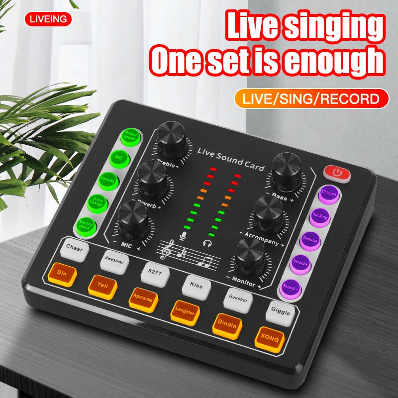 BM-800 Recording Studio Package with Voice Changer,Live Sound Card - Audio Interface for Live Streaming YouTube TikTok