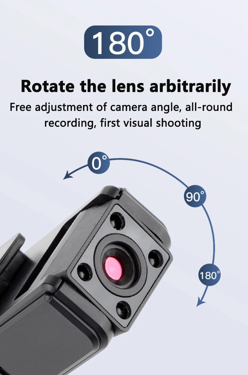 Xiaomi A9 Mini Handheld Camera 1080P HD Infrared Night Vision Back Clip Camera Recorder Outdoor Sports Riding Handheld Camera