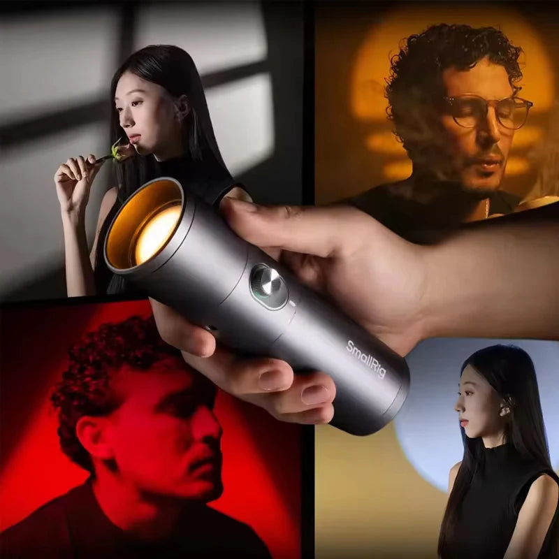 SmallRig RF 10C Portable Focusable LED Video Light with Over 20 Light Filters & Four-color LED Beads Adjustable Brightness -4634