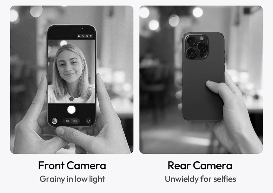 Ulanzi VM1 Vlog Selfie Monitor Screen for iphone 17 16 15 Android Smartphone 4K Magnetic for Studio Vlog Photography Shots