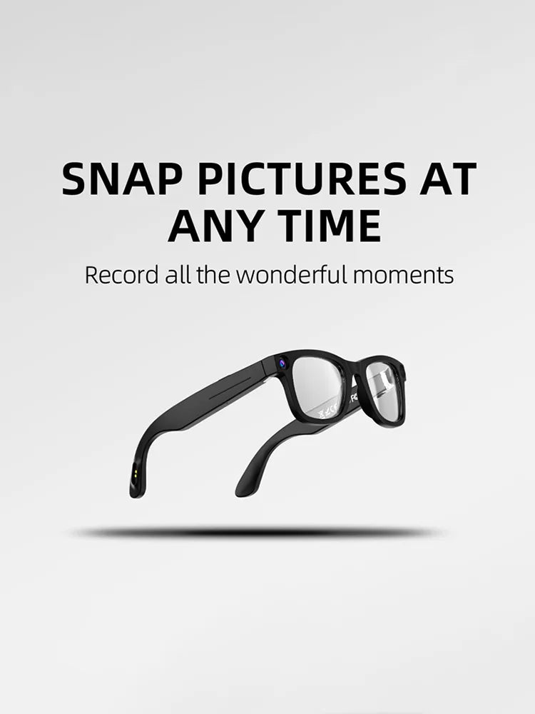 Xiaomi Mijia Smart AI Glasses 800W pixel AI Shooting Camera HD Photo Video Voice Call Translation Waterproof Bluetooth Glasses