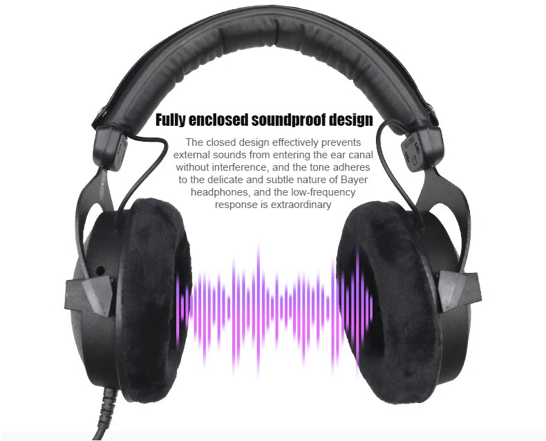 Hot Sale DT770 PRO Studio Dynamic Headphones Closed-Back 80/250 Ohm Professional Monitor Headset   for Recording/