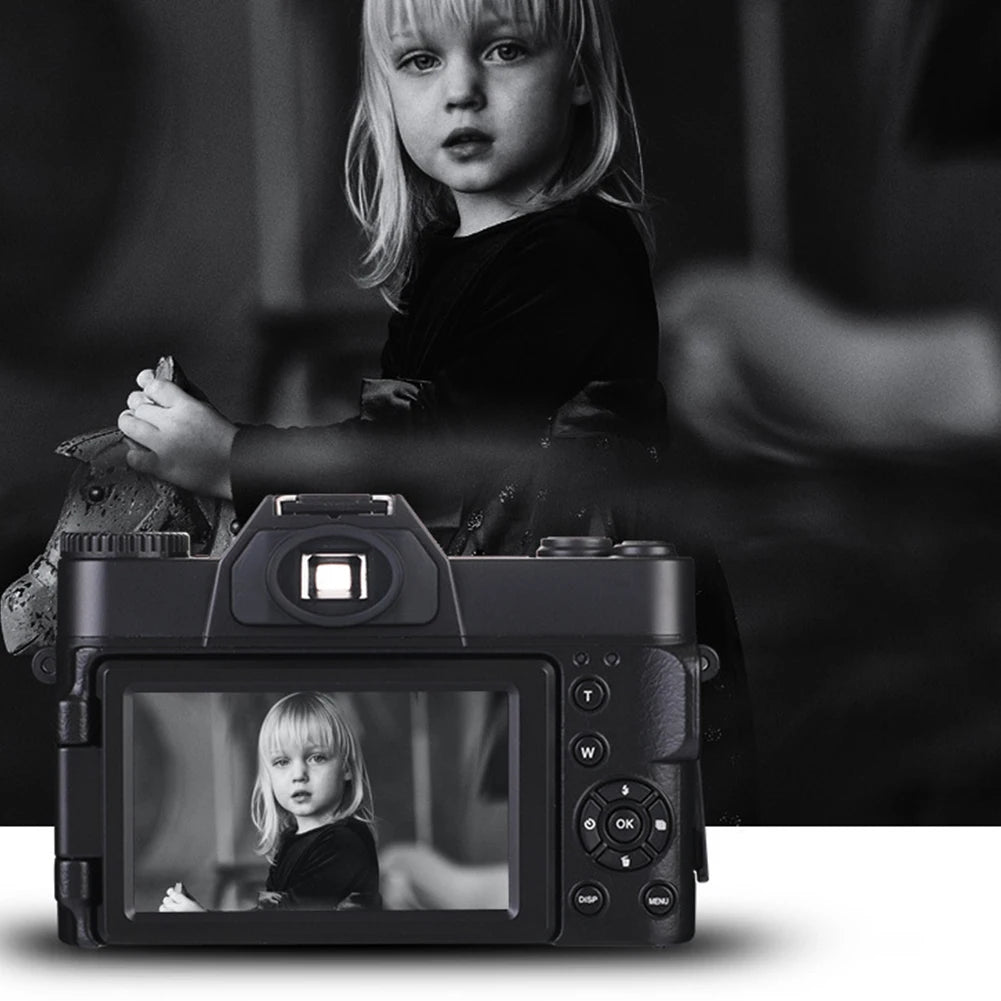 HD Digital Camera 4K 16X 48MP Zoom Vlogging Camera Flip Screen Wifi Recorder Lithium battery 1500MA HDMI-Compatible interface