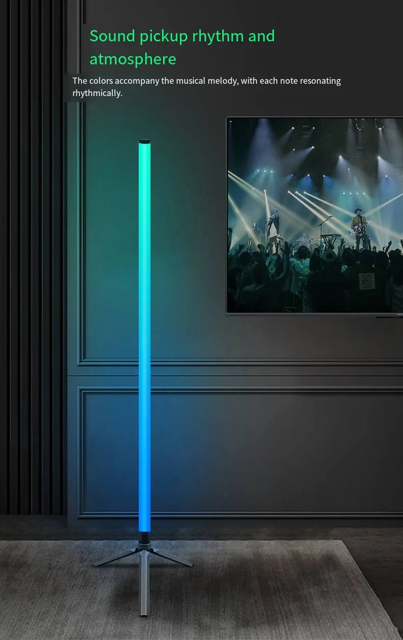 1PC RGB Floor Lamp RGB Corner Floor Lamp Bedroom Ambient Lighting Scandinavian Style Color Changing Dimmable Soft Lighting