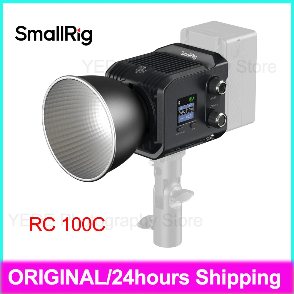 smallrig RC 100C COB LED Video Light palm-sized Portable COB Video Light 100W USB-C Port Full-Color Spectrum RGBWW Lamp For Vlog