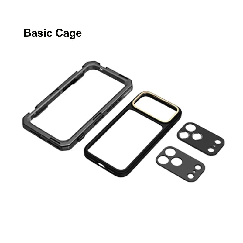 SmallRig for iPhone 17 Pro/iPhone 17 Pro Max Basic Cage,Flagship Cage, Mobile Dual Handheld Phone Cage Kit, 5540/5541/5542/5543