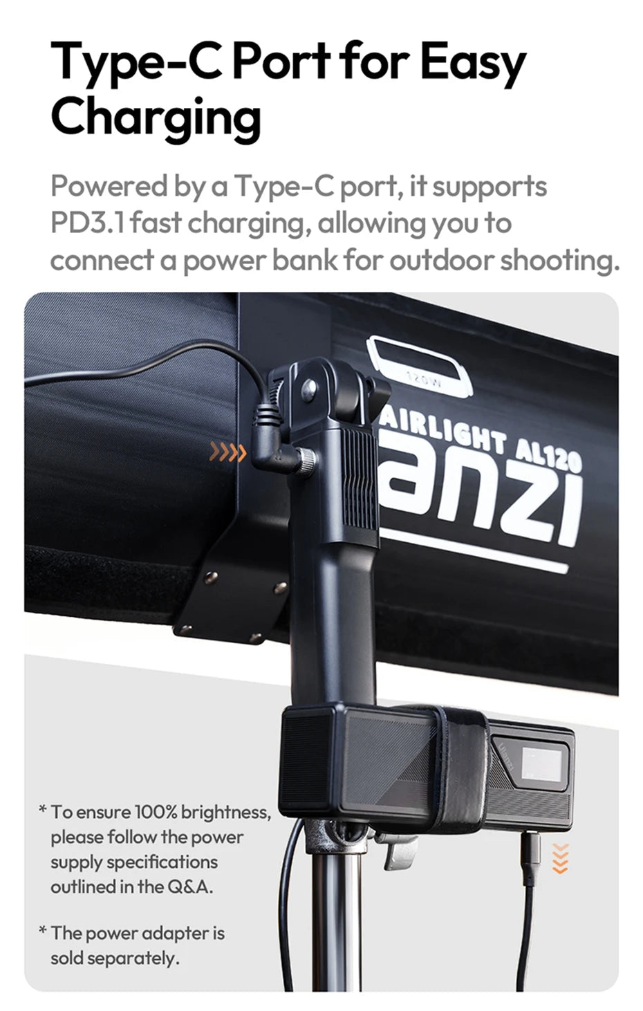 Ulanzi AL60 60W / AL120 120W Inflatable Air Tube Light APP Control LED Video Light Bi-Color Light Stick w Handle for Photography