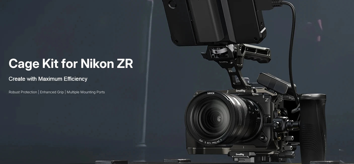 SmallRig Full Camera Cage Kit for Nikon ZR with Top and Side Handle Camera Extended Protection Cage Photography Accessory