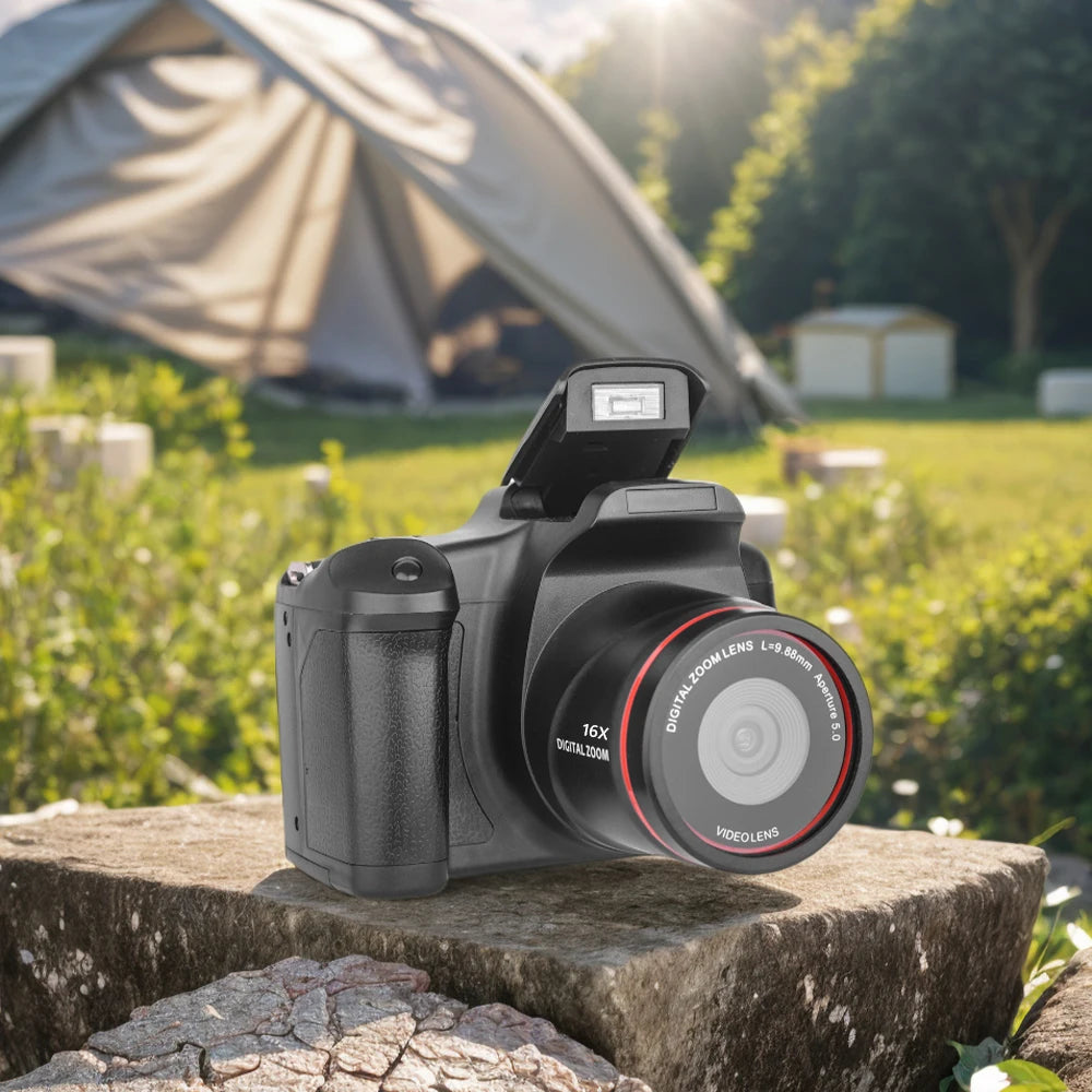 1080P 16MP Versatile Digital Camera 16X Zoom Camcorder with 2.4 Inch LCD Screen Video Recorder for Photography and Video