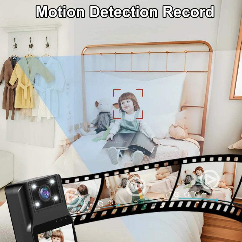 Xiaomi Sports Camera Portable Mini Camera 4K HD Wifi Magnetic Back Clip Digital Video Recorder Worn Body Cam Night Vision DVR