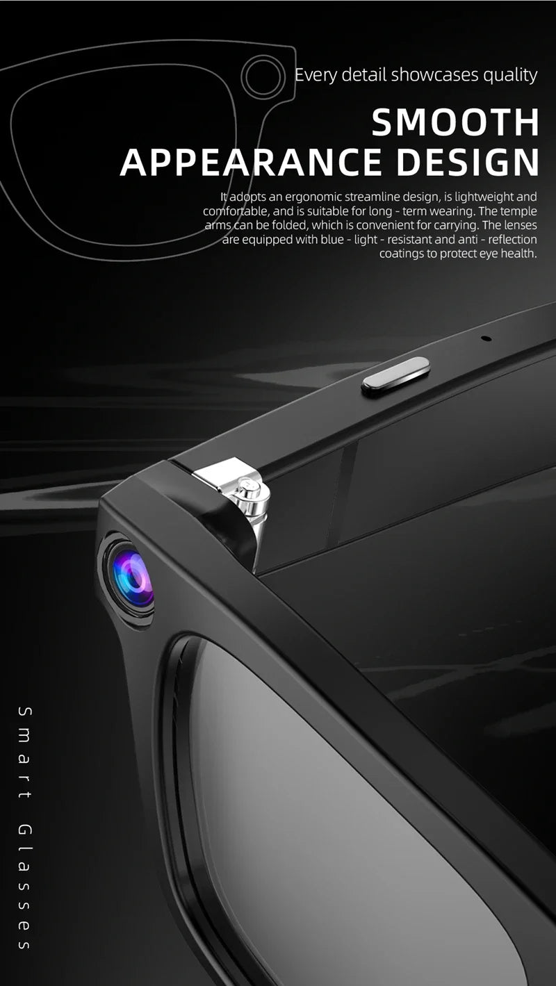 VIVO G300 Smart AI Glasses 1200W pixel AI Shooting Camera HD Photo Video Voice Call Translation Waterproof Bluetooth ChatGPT NEW