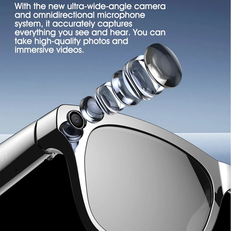 Xiaomi Intelligent Glasses Shooting Photos and Video 6K HD Camera With Color Changing Lenses 260Mah Battery Color-changing Lens