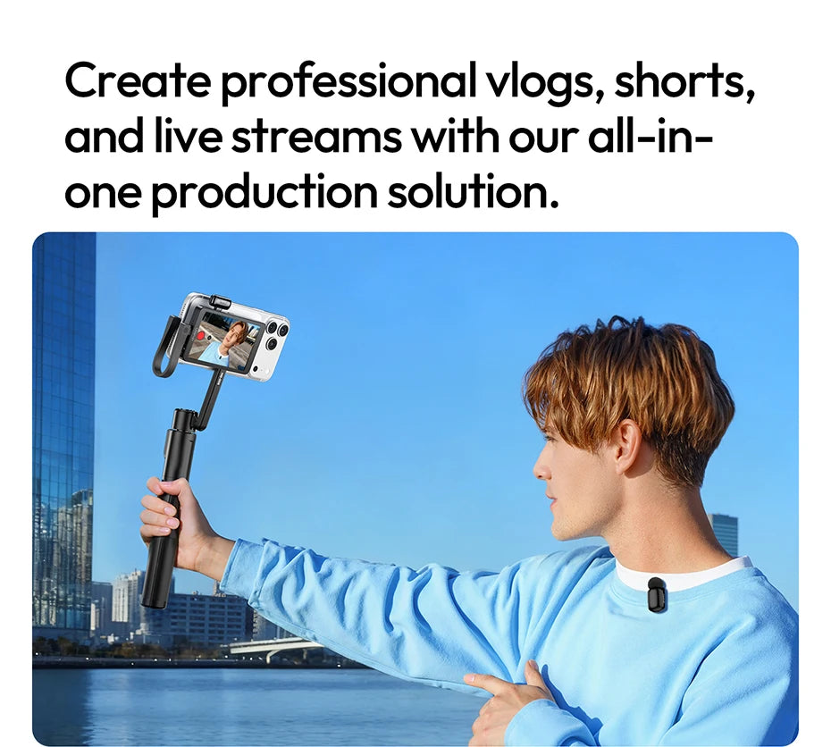 Ulanzi VM1 Vlog Selfie Monitor Screen for iphone 17 16 15 Android Smartphone 4K Magnetic for Studio Vlog Photography Shots