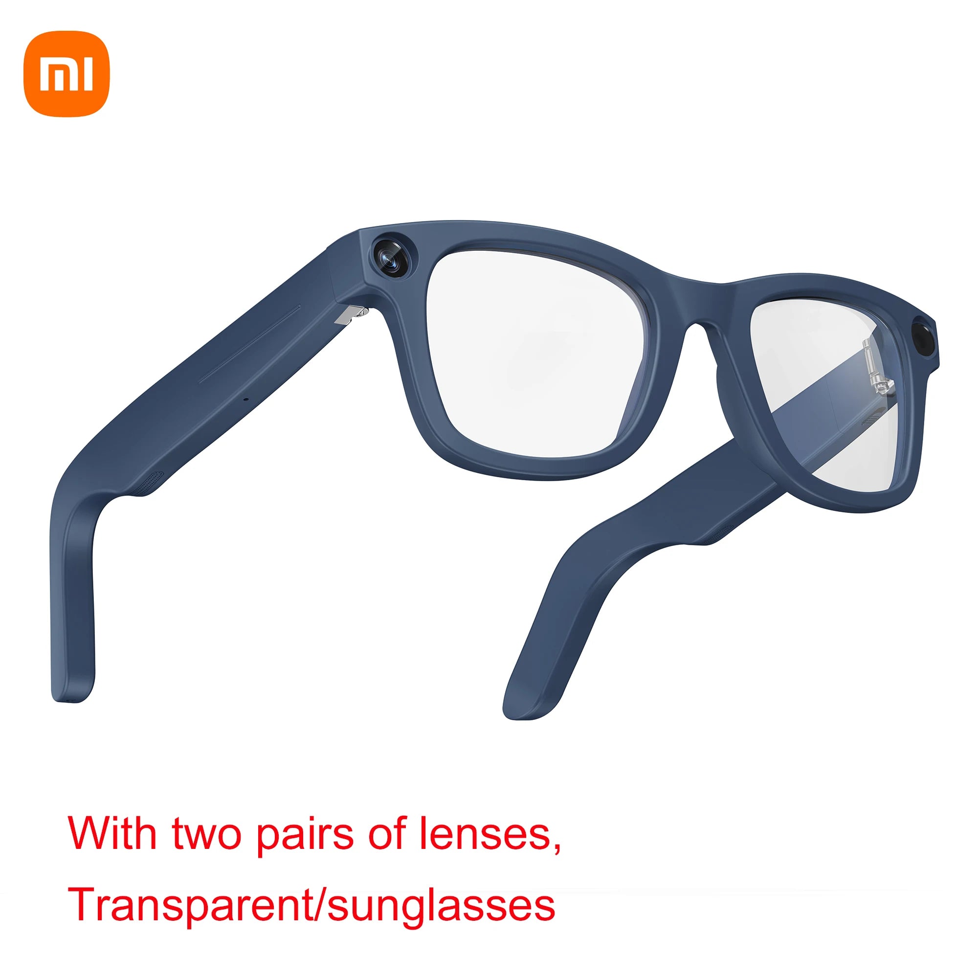 Xiaomi Mijia Smart AI Glasses 800W pixel AI Shooting Camera HD Photo Video Voice Call Translation Waterproof Bluetooth Glasses
