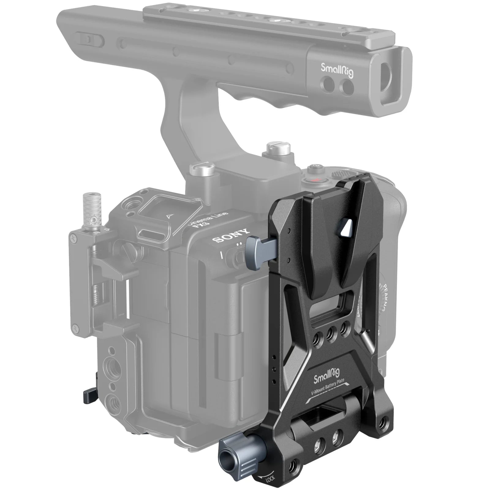 SmallRig V-Mount Battery Plate, V Lock Battery Mounting Plate with 1/4"-20 & 3/8"-16 Threaded Holes for DSLR Camera, Tripod 4505