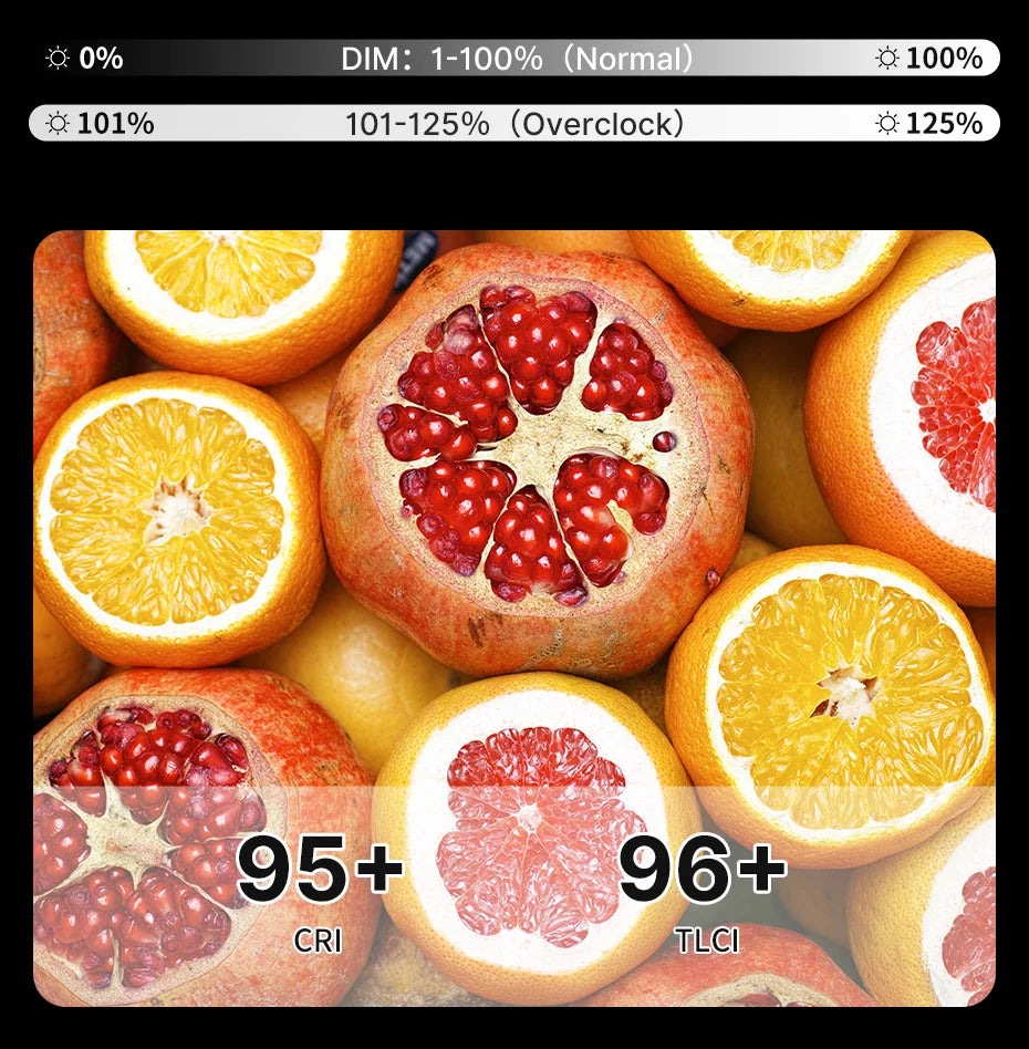 Ulanzi L024 40W RGB Video Light 2500-6500K Bi-color 0-359° RGB COB Light Mini Bowens Mount Fill Light 3400mAh COB Light