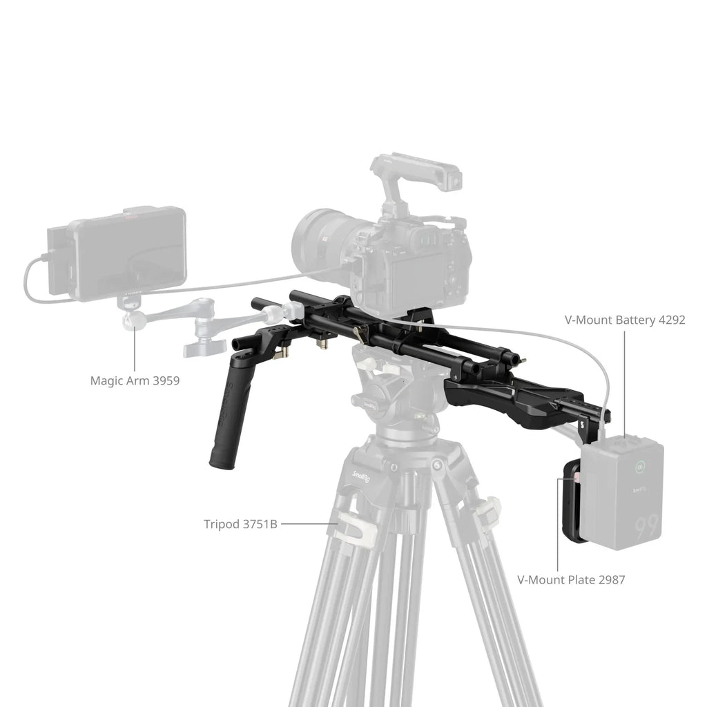 SmallRig Shoulder Rig Kit Classic Version Universal Comfortable Solution for Shoulder Shooting One Knob Lockable 4480