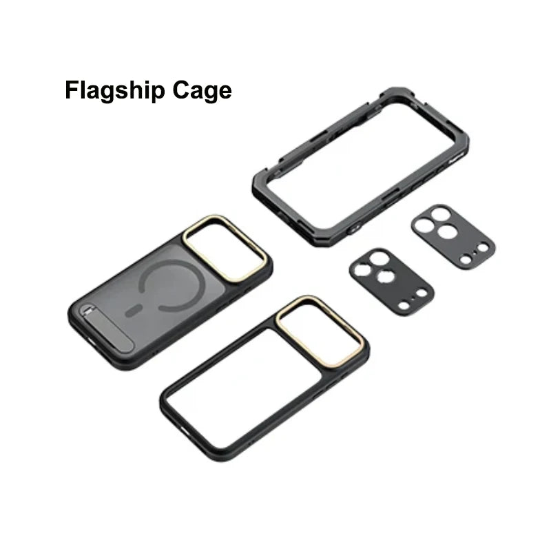 SmallRig for iPhone 17 Pro/iPhone 17 Pro Max Basic Cage,Flagship Cage, Mobile Dual Handheld Phone Cage Kit, 5540/5541/5542/5543