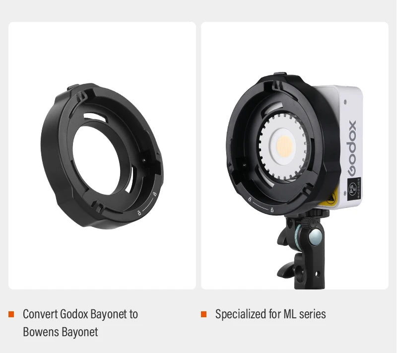 Godox ML-GB Bowens Adapter for ML100Bi & ML60IIBi