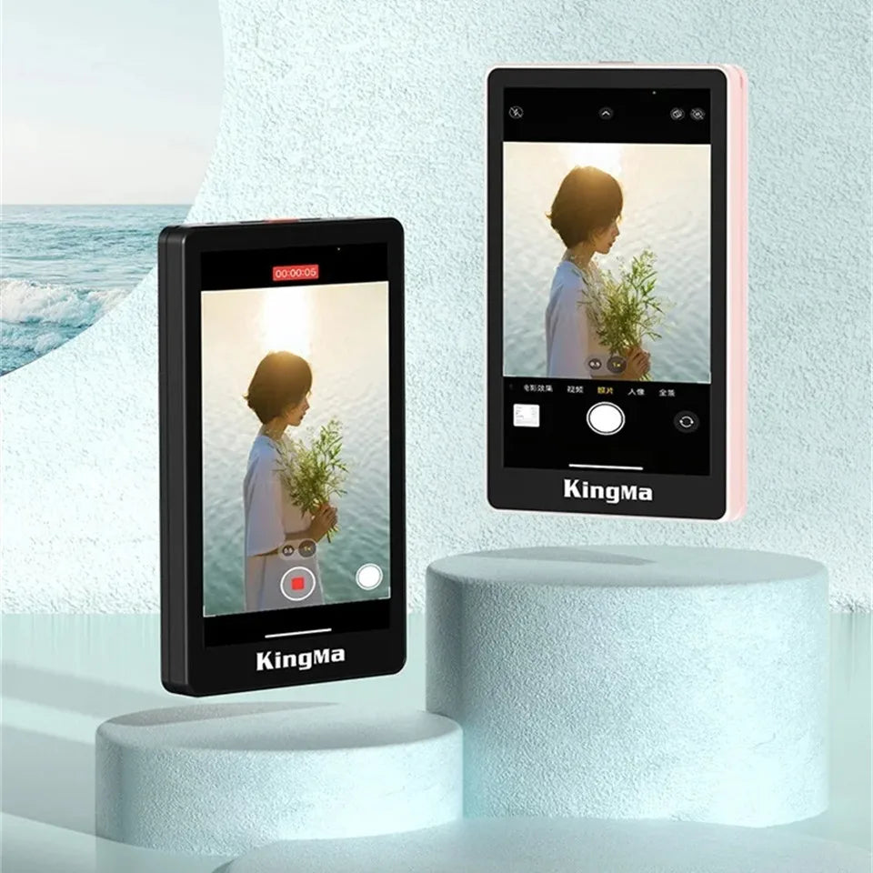 FANGTUOSI Custom Smartphone Vlog Selfie Monitor Screen Magnetic Phone Rear Camera For Selfie Vlog Live Stream For Android Iphone