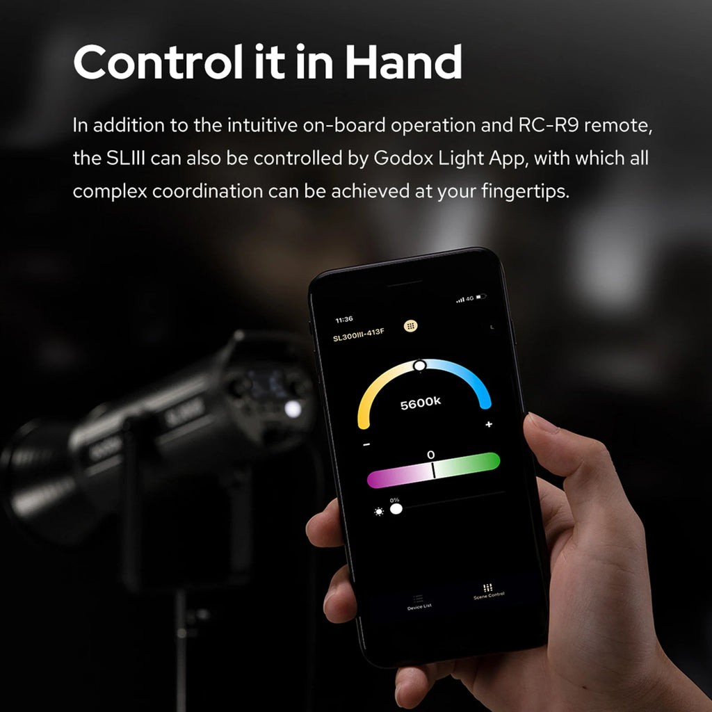 Godox SL150III Studio LED Video Light 160W High Power Photography Light 5600K±200K Dimmable 8 FX Lighting Effects CRI96 TLCI97