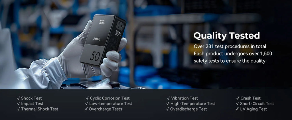 SMALLRIG V Mount Battery VB50 50Wh 3400mAh V Lock Battery with 45W Output USB-C D-TAP USB-A Dual DC Ports for Camera Camcorder